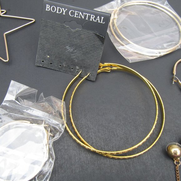 Large Oversized Hoop Earrings 10 Pairs - Picture 7 of 8